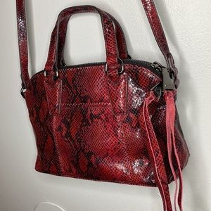 Annie Kestenberg Cross Snake Print Body Hobo Bag